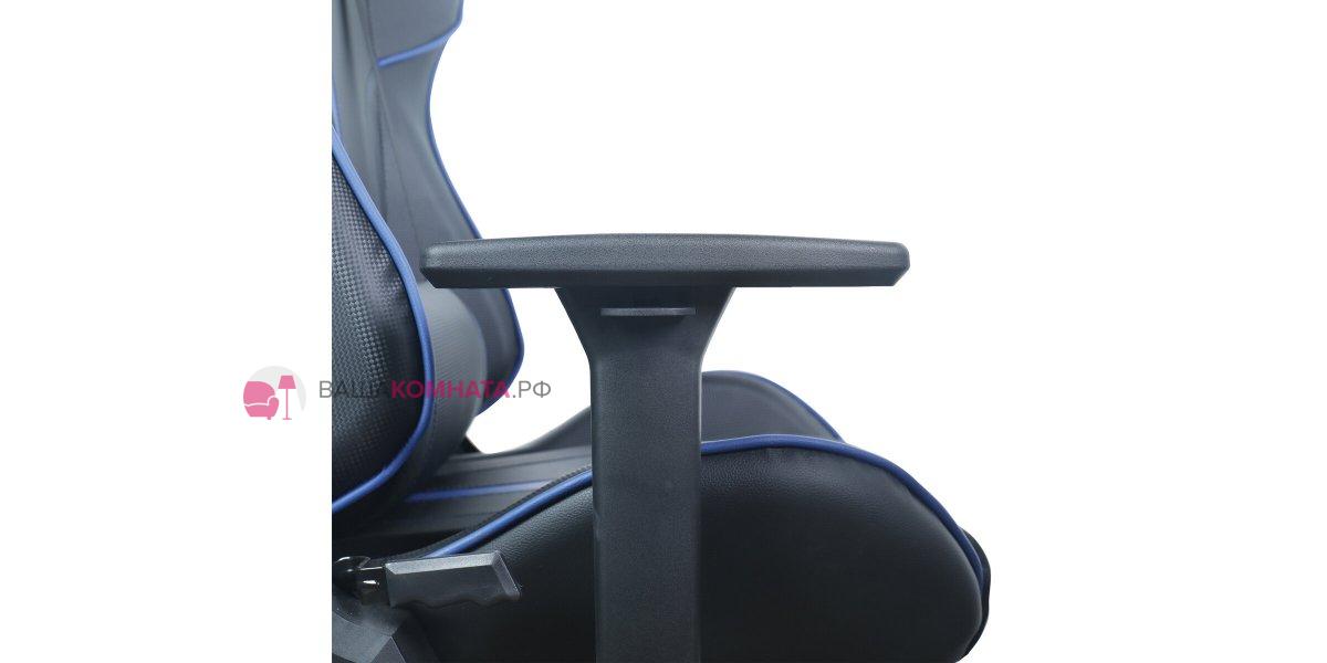 Кресло компьютерное игровое brabix gt carbon gm 120 black blue 531930