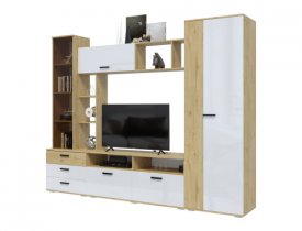 Дуб Вотан/Белый глянец