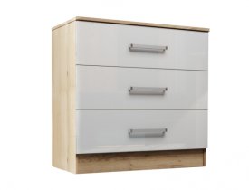 дуб вотан/белый гладкий